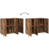 vidaXL Ormarić / Komoda Staro drvo 90 x 34 x 80 cm Konstruirano drvo | shoptok.hr