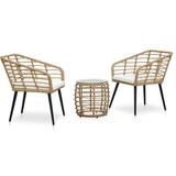 vidaXL 3-dijelni bistro set od poliratana boja hrasta | shoptok.hr