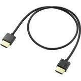 SpeaKa Professional HDMI priključni kabel 0.50 m SP-9070576 audio povratni kanal (arc), pozlaćeni kontakti crna boja [1x | Eponuda.ba