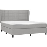  Krevet s oprugama i madracem svjetlosivi 180x200 cm od tkanine | shoptok.hr