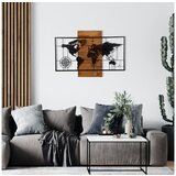 Wallity dekorativni drveni zidni ukras world map with compas | ePonuda.com
