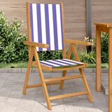 Maison Chic Vrtni Stoli - Stol za vrt 2 kosa kremno moder/bel trden akacijev les in blago JS512, (21877758) | Shoptok.si
