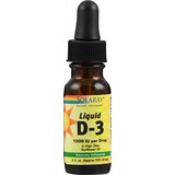 Solaray vitamin D3 liquid, organic oil | Shoptok.si