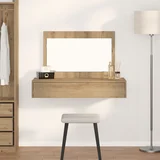 vidaXL Hrast MDF 100 x 40 x 70 cm Toaletni stolić Pravokutni Moderni