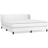  Box spring postelja z vzmetnico bel 160x200 cm umetno usnje, (20900509) | Shoptok.si
