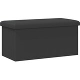  Sklopiva klupa za pohranu Siva 180 kg 80 L 77 x 38 x 38 cm PVC | shoptok.hr