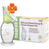 Haakaa ručna izdajalica silikon 2. gen 100 ml + čep Flower Orange Cijene