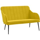  Klupa žuta 110 x 76 x 80 cm baršunasta | shoptok.hr