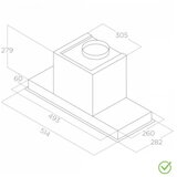 Elica Aspirator HIDDEN 2.0 @ BL GL A 52 | ePonuda.com