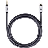 Utičnica audio produžetak [1x 3,5 mm banana utikač - 1x priključna doza za 3,5 mm banana utikač] 3.00 m crna pozlaćeni k | Eponuda.ba