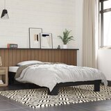  Okvir za krevet crni 75 x 190 cm od konstruiranog drva | shoptok.hr