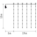  LED spoljni svetleći lanac 300xLED/8 funkcija, 5,9 m, IP44, topla bela | Eponuda.com