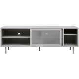 Unique Furniture Bela kovinska TV omarica 160x55 cm Veep – | Shoptok.si