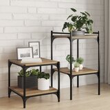 vidaXL Police za knjige, 4 kom, Artisan hrast, 40x40x1,5 cm, Konstruirano drvo | shoptok.hr