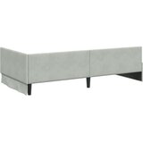  Kotni okvir postelje z matrico Drugo 2 pcs Svetlo siva Žamet, (5000124101) | Shoptok.si