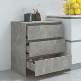  Komoda siva boja betona 70 x 41 x 75 cm od iverice | shoptok.hr