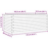  Vrtna sadilica 110x60x45,5 cm od masivne borovine | shoptok.hr