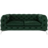 Ropez Tamno zelena baršunasti sofa 185 cm Chelsea – Cijene