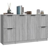  Komoda 3 kosi siva sonoma inženirski les, (20654353) | Shoptok.si