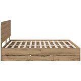  Bed Frame with Storage and Headboard Artisan Oak 180 x 200 cm | shoptok.hr