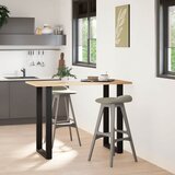 Noge za barski stol U-oblika 2 kom Crne 60 x (100-101) cm Čelik | shoptok.hr