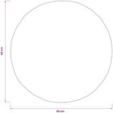  Presvlaka za jastuk 2 pcs HEERLEN Tamnosiva Ø 60 cm Bouclé | shoptok.hr