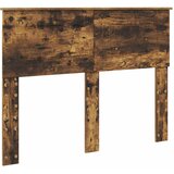  Krevetna konstrukcija s uzglavljem Dimljeni hrast 135 x 190 cm | shoptok.hr
