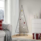  Metalno ukrasno božićno drvce crno 150 cm | shoptok.hr