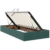  Krevet s od storage Tamnozelena 100 x 200 cm Baršun - Tamnozelena 100 x 200 cm Dizajn s rombovima | shoptok.hr