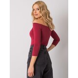 BASIC Feel Good Blouse-RV-BZ-4692.61-burgundy | Shoptok.si