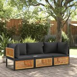 vidaXL 3-dijelna set vrtnih sofa s jastucima masivno bagremovo drvo Cijene