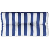  Jastuk za palete plavo-bijeli prugasti 80x40x12 cm od tkanine | shoptok.hr
