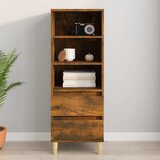 The Living Store Visoka omara Dimljeni hrast 40x36x110 cm inženirski les - Visoka Omarica, (21429971) Cene