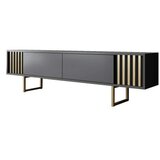 Hanah home TV polica Gold Line Anthracite Gold
