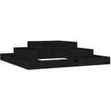  Sadilica crna 110x110x27 cm od masivne borovine | shoptok.hr