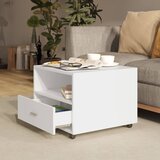  Stolić za kavu bijeli 55x55x40 cm od konstruiranog drva | shoptok.hr