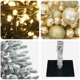  Umjetno božićno drvce s kuglicom 210 cm 300 LED lampica | shoptok.hr