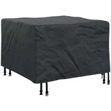 vidaXL Prevleka za zunanje pohištvo Črna 82 x 82 x 50 cm 600D tkanina | Shoptok.si