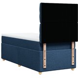  Krevet s oprugama i madracem plavi 90 x 200 cm od tkanine | shoptok.hr