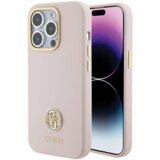 Guess GUHCP15LM4DGPP silikonski ovitek za iPhone 15 Pro - roza | Shoptok.si