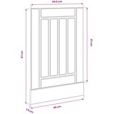  Ploča za perilicu posuđa Lucca Crni hrast 45 x 1,5 x 57 cm | shoptok.hr