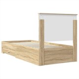  Okvir za krevet s uzglavljem Sonoma hrast 100 x 200 cm | shoptok.hr