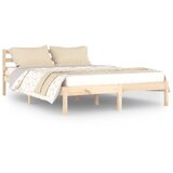 The Living Store Posteljni okvir iz trdne borovine 140x200 cm - Posteljni Okvir, (21531876) | Shoptok.si