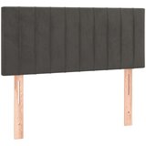Box spring krevet s madracem tamnosivi 90x190 cm baršunasti | shoptok.hr