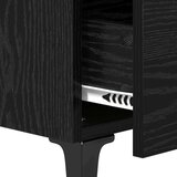 vidaXL Noćni ormar s ladicama 2 pcs Crni hrast 40 x 35 x 47.5 cm | shoptok.hr