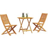 vidaXL Set od 2 Prirodno drvo Čvrsto bagremovo drvo Duljina stola 60 cm | shoptok.hr