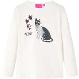  Dječja majica dugih rukava prljavo bijela boja 116 | shoptok.hr