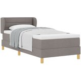vidaXL Box Spring Postelja z Vzmetnico v Taupe, 90x190 cm, Tkanina Cene