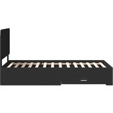  Konstrukcija postelje Črna 100 x 200 cm Konstruiran les, (5000102307) | Shoptok.si