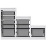 Hanah home višenamenska komoda swiss white grey | ePonuda.com